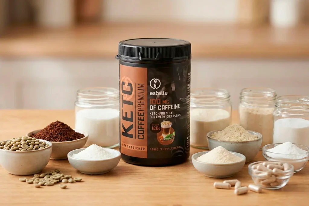 Composición de Keto Coffee Premium